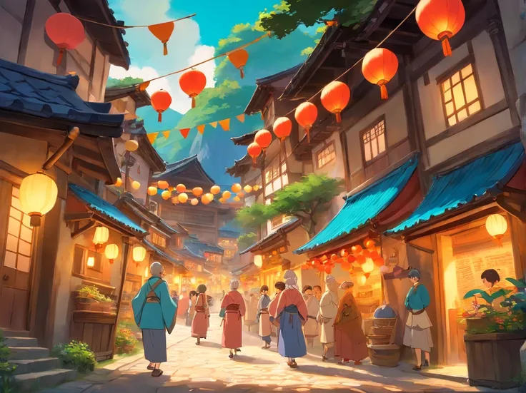 The whole village is dressed up，Colorful bunting flutters in the air，The villagers on the front are dressed in Zhuang costumes，With a smile of joy and anticipation，Come together。In the middle of the village stands a mysterious cave，The light at the entranc...