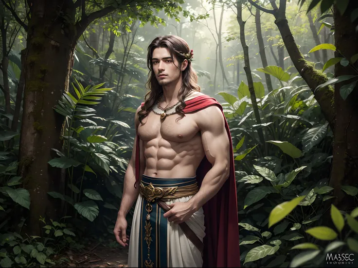 Epimeteo. Mythology style.  Not safe for work.  Realistic photo, wallpaper illustration.  digital illustration art. Mythology style.  Not safe for work.  In a full-body frame, Epimetheus, the god of second chances, is known for his compassionate gaze and c...