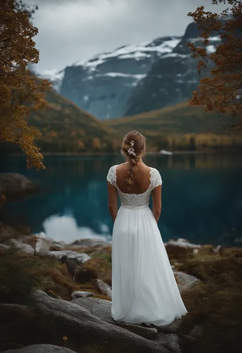 keep the white dress and the cold scenery from norway