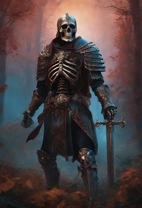 Skeleton knight horror