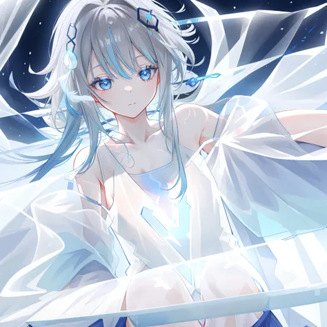(((A close up: 1.1))) anime teen girl, (sleeping on a grassfield), (((half naked))), cinematic light, slim body with curves, skin is perfectly white, soft, (medium breasts), smooth, ((no nsfw)), Extremely delicate and beautiful CG illustration, best qualit...