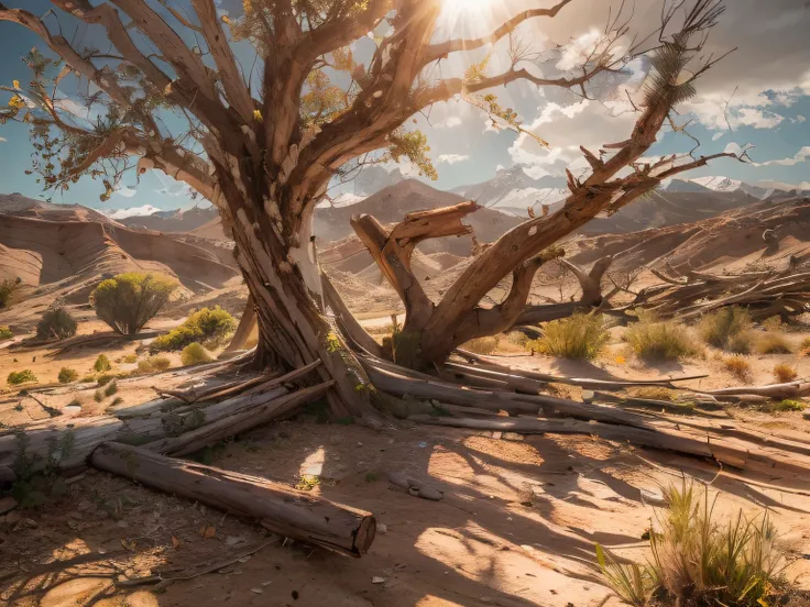 "(Ultra-detailed CG unity 8k wallpaper, Masterpiece, Best quality, Depth of field, hdr, Intricate), (by Greg Rutkowski: 1.2), Wind Ranch, Arid land, Medieval fantasy ranch, An atmosphere of despair, Dynamic angles, Arid pastures, The terrifying atmosphere ...