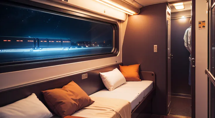 sleeper train in the night