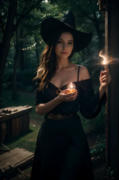 by Daniel Merrium, an ethereal gypsy witch with glowing particle magic