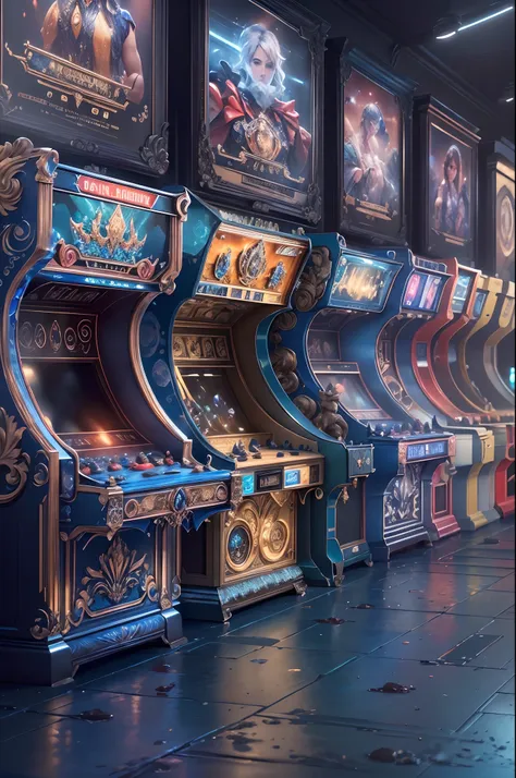 silversapphireai:arcade in the arcade.(best quality,4k,8k,a high resolution,masterpiece:1.2),(super ultra detail),(realistic,pho...