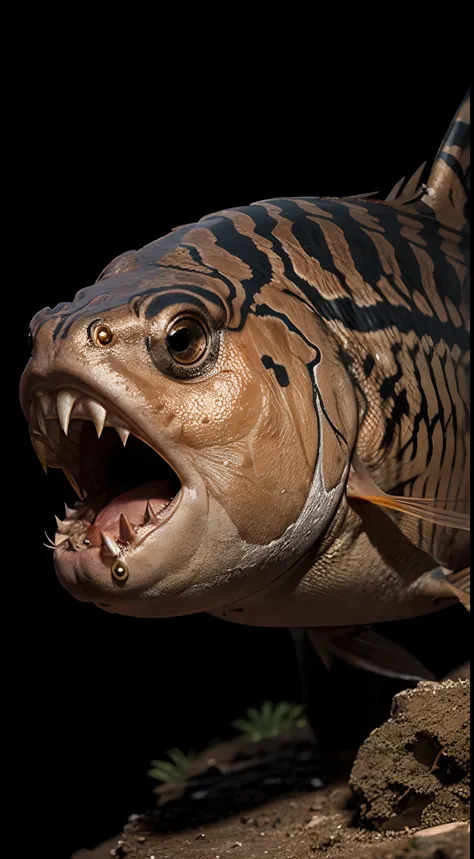 Generate an image of a fierce-looking piranha fish.