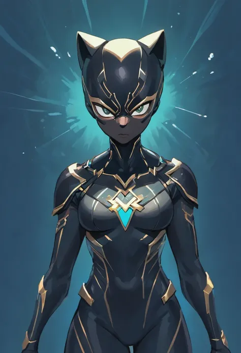 Create a captivating and unique logo inspired by the Marvel superhero Black Panther. This logo will serve as an avatar, representing the essence of Black Panther in a sea-themed context. Blend the regal and fierce characteristics of Black Panther with elem...