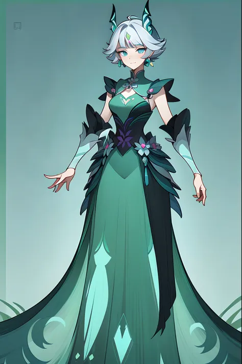 1 Princess，standing full-body，shift dresses，独奏，Clear facial features，Magical elements，Creature armor, character  design, Fantasy Butterfly Man, scifi aesthetic，Simple line design，Transparent background，(tmasterpiece，top Quority，best qualtiy，超高分辨率，Clear fac...