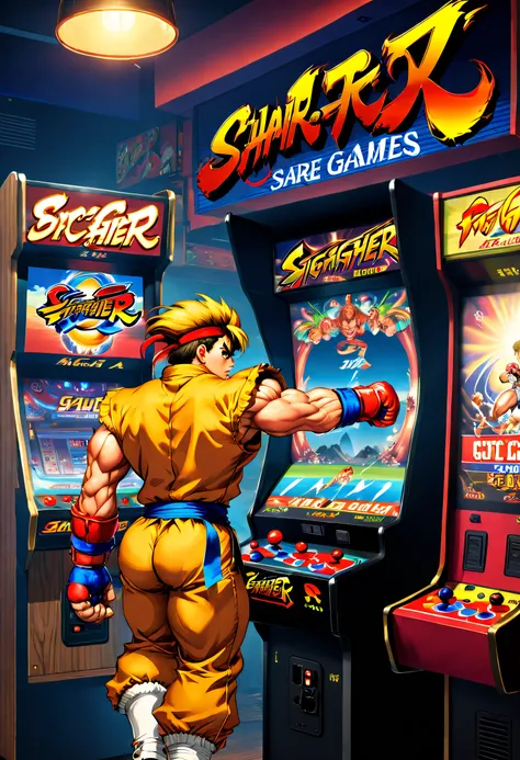 80shair。。,Retro,Arcade games,Nostalgia,Street Fighter