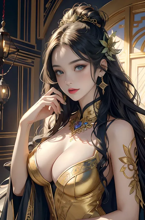 （tmasterpiece，top Quority，best qualtiy，offcial art，Beautiful and aesthetic：1.2），（1girll），Extremely detailed，Colorful，highestdetailed，offcial art，统一 8k 壁纸，ultra - detailed，Beautiful and aesthetic，big breasts beautiful，tmasterpiece，best qualtiy，（zentangle，da...