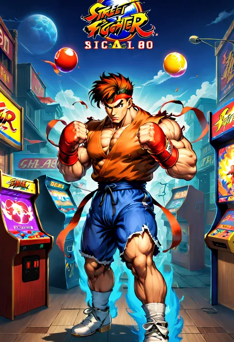 80shair。。。。,Retro,Arcade games,Nostalgia,Street Fighter