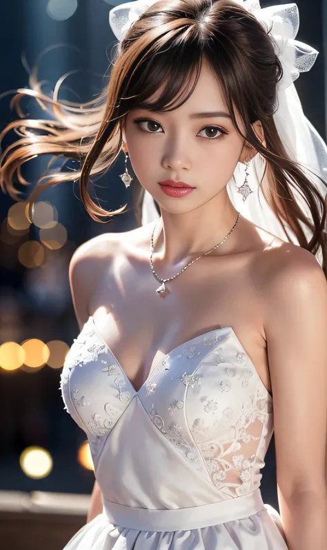 (8K, RAW Photos, Best Quality, High resolution: 1.1), (Surreal: 1.4), (Realistic, Realistic: 1.3), Soft light, girl, Realistic face, Realistic body, Realistic skin, Absurd, masutepiece, (Cute: 1.8), Cute, Solo, (conservative dress: 1.2), Detailed black eye...