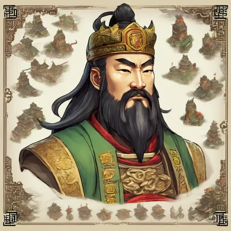 Romance of the Three Kingdoms Guan Yu character bust