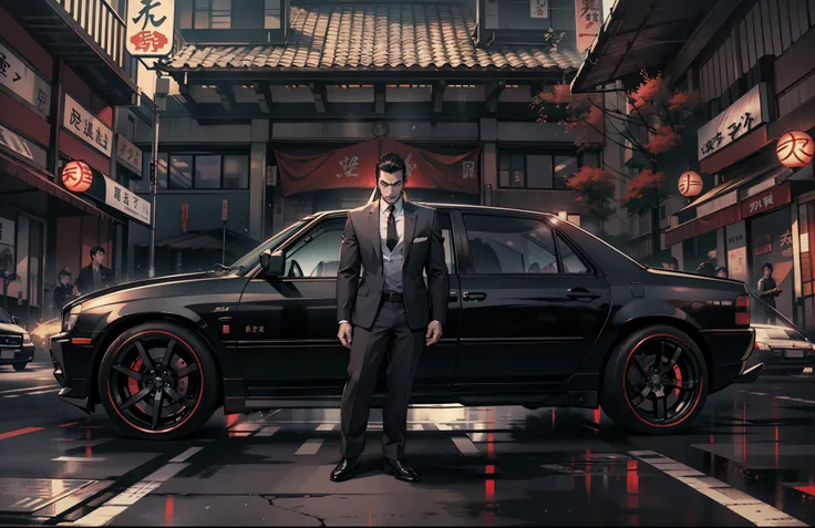 Yakuza, badass, dangerous, black car, epic, cinematic