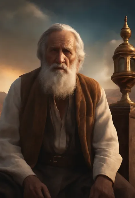 Ellie encounters a mysterious old man, calling himself "The Prophet." The camera focuses on the old mans weathered face as he imparts wisdom and knowledge to Ellie. His voice echoes with conviction as he speaks of the greed and selfishness that brought abo...