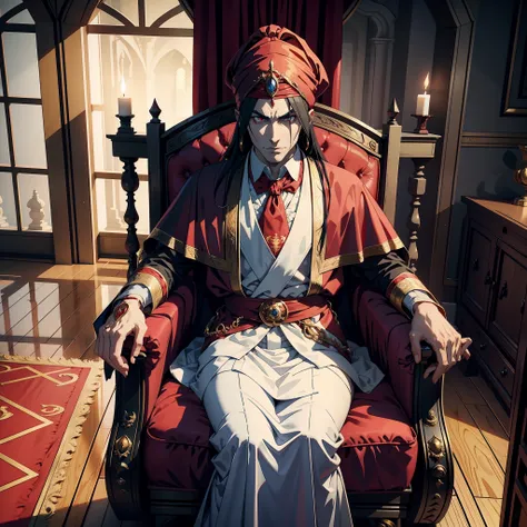 Lord Dracula In Those Red Turban 15 Years in the Throne Room Legendary Scene View 3D Camera Scene View