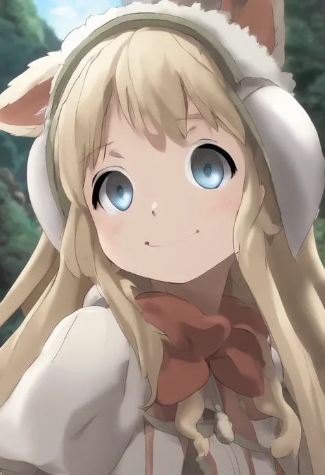 1Girl, Solo, furs, Nanachi (Made in Abyss (Made in Abyss) (Made in Abyss (Made in Abyss))), Nanachihat, looking up at viewer, Spacking, butt, , Love juice, It feels good, Juniors