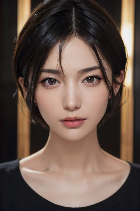 (masterpiece:1.3), (8k, photorealistic, raw photo, best quality: 1.4), (1girl), beautiful face, (realistic face), (black hair, s...