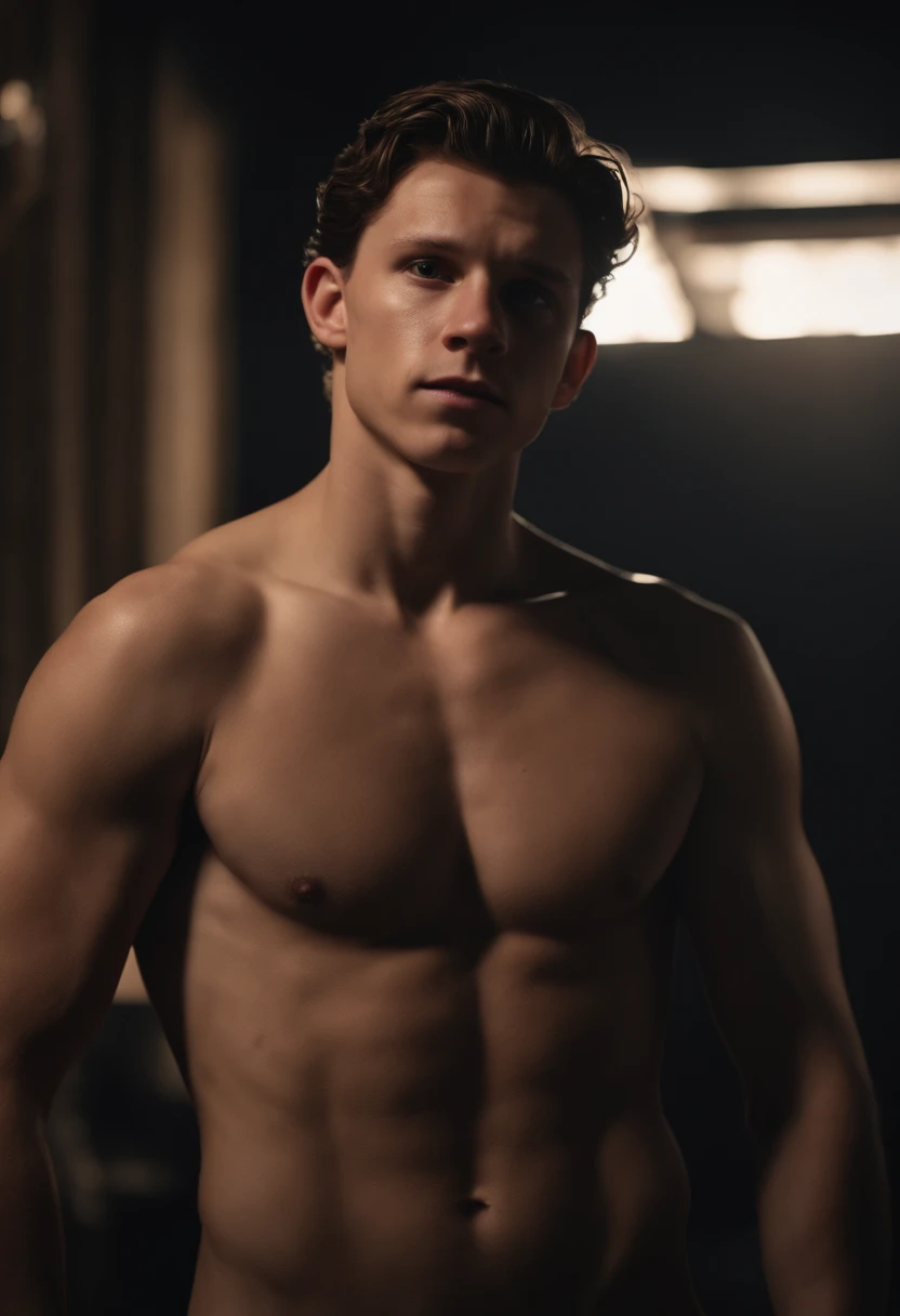 Tom Holland naked, showing his penis