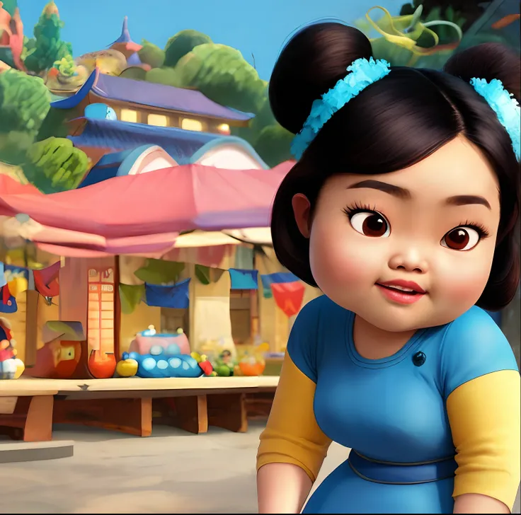 a chubby asian girl disney pixar