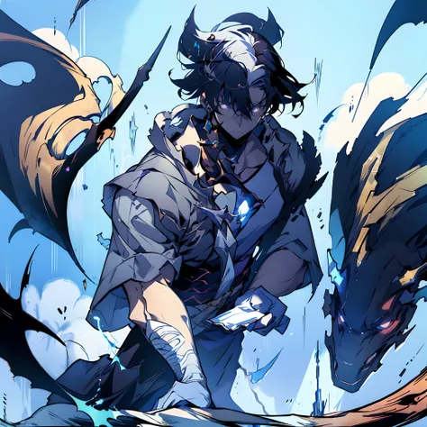 personagem de anime com cabelo preto longo segurando uma espada e um fundo vermelho, Retrato de Onmyoji, divindade de cabelos brancos, Deus masculino bonito da morte, Onmyoji, handsome japanese demon boy, um louco de cabelos prateados, cara bonito na arte ...