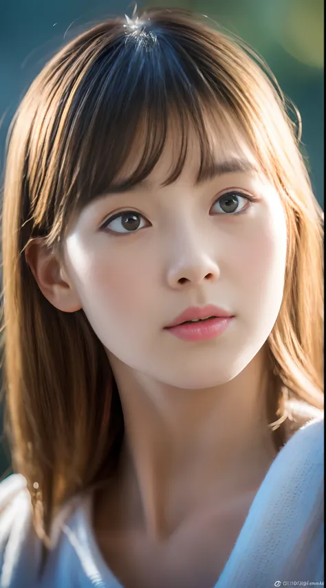 (daydream), 1girl, ((close face)), Kim Yoo-jung, (beauty goddess (Russian)), (insult strip colour hair), (8k HD extremely realistic detailed eyes:1.5 (soft scene, very low lightning), detailed beautiful reflection pupils, masterpiece:1.3, ultra highres:1.2...