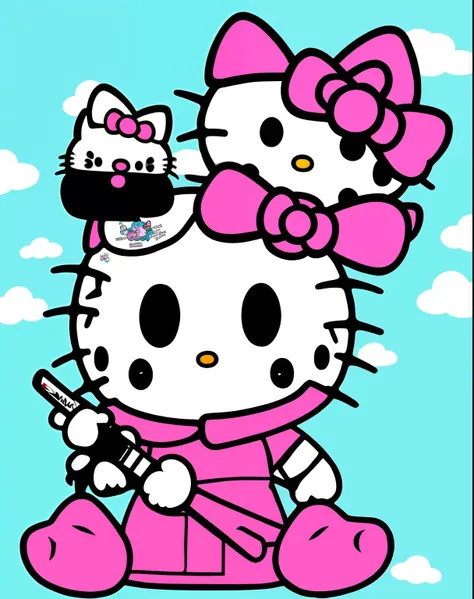 Hello Kitty themed Leatherface