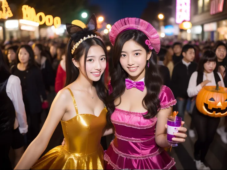 Beautuful Women、18year old 、body shot、Halloween、Crowds、natta、fancy dress