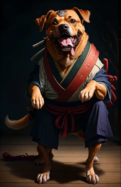 Ugly dog samurai