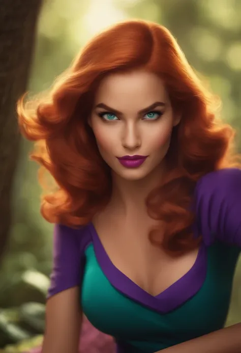 Imagine a Daphne Blake, de corpo inteiro, mas com pela negra, ultrarrealista.