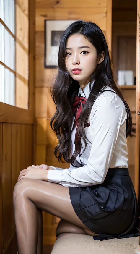 ulzzang-6500-v1.1, (Raw foto:1.2), (photorealestic:1.4), Beautiful detailed girl, Very detailed eyes and faces, Beautiful detailed eyes, comical, Unbelievably ridiculous, huge file size, A highly detailed, high resolucion, A highly detailed, Best quality a...