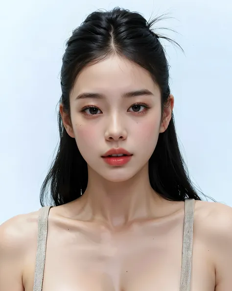 um close up de uma mulher com um peito muito grande, Jennie Blackpink, Jaeyeon Nam, Heonhwa Choe, Gongbi, Lee Ji - Eun, Lee Ji-eun, Wenfei Ye, Yanjun Chengt, TaeJune Kim, Mulher sul-coreana bonita, Xintong Chen, por Ni Tian, Seseon Yoon, young adorable kor...