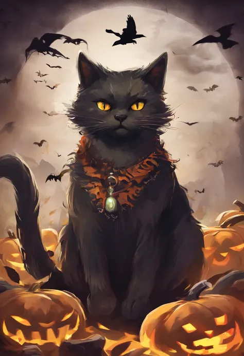 Halloween cats