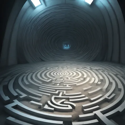 Labyrinthe, noir, perdu