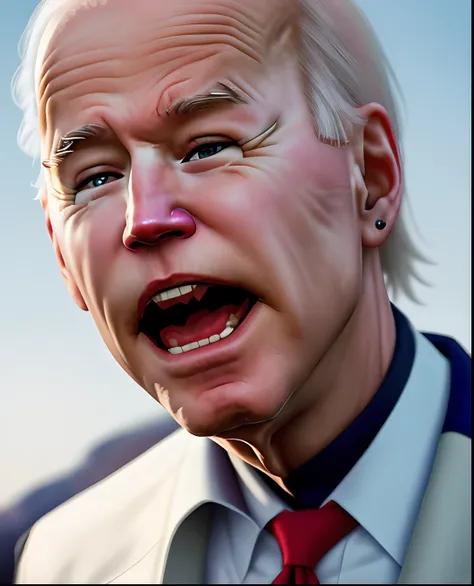 Joe biden biting