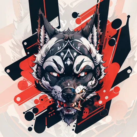 wolf head，image vectorielle, Conception de t-shirt,