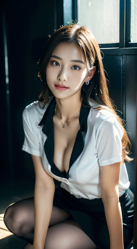 (((32ｋ,high detal,high-detail、​masterpiece,Attention to detail,full body Esbian,独奏))),Raw photo & realistic atmosphere,beautiful dark blue eyes,Detailed mouth,Glossy lips,Detailed eyebrows,Eyes drawn in detail with soft white skin that shines with every de...