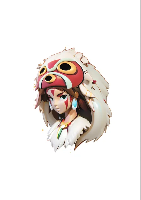 Gibley-style ghosts,Onihime style, princess mononoke, princess mononoke inspired, princess mononoke color scheme, offcial art, studio ghibli and shinkai makoto, inka harpy girl, studio ghibli filter, in style of ghibli，Princess of Magic，hayao myiazaki，offi...