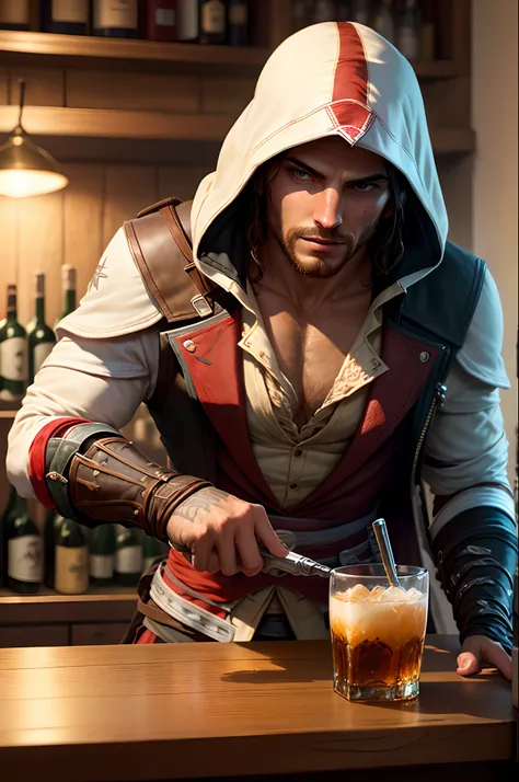 Assassin’s Creed bartender man