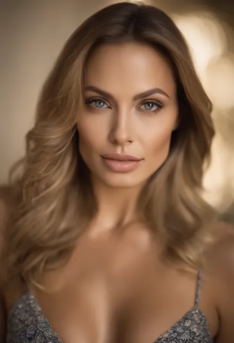 Portrait of a girl, Sexy Girl with Brown Eyes, Portrait of de Corinne Kopf, Portrait of Angelina Jolie blonde hair and big eyes, Selfie of a young woman, Makeup Without, Natural Makeup, Looking straight into the Camera, Face with Artgram, dezentes Makeup, ...