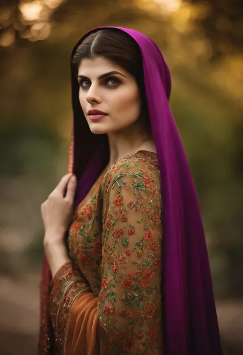 Alexandra Anna Daddario in sexy hijab