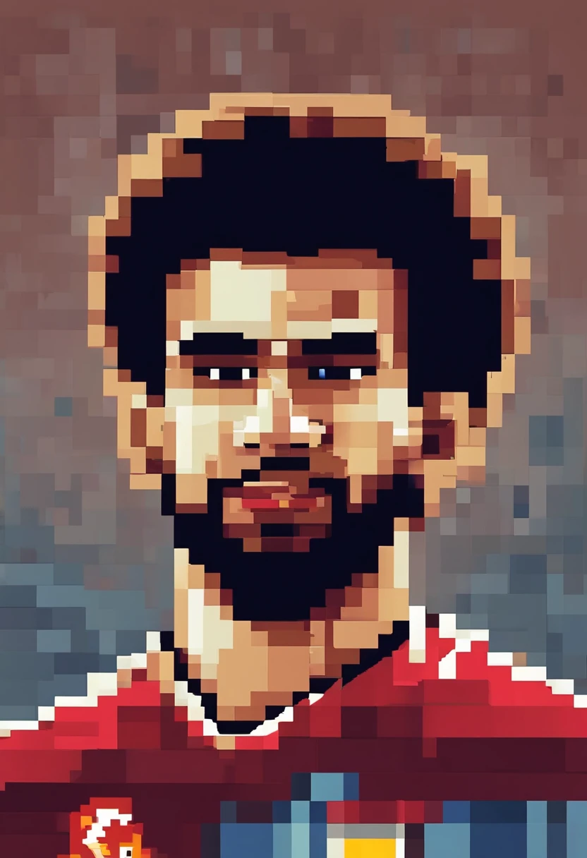 Portrait of Footballer Mohamed Salah