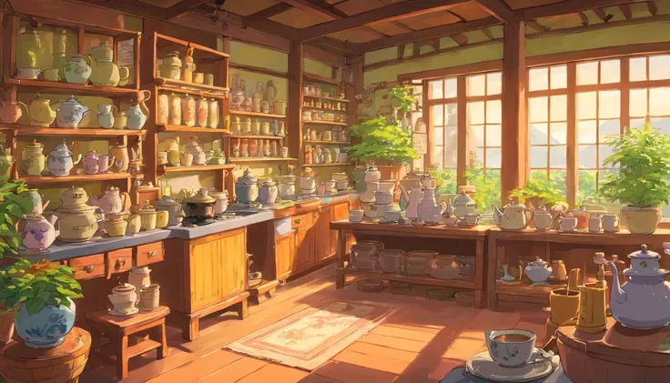 Tea making studio