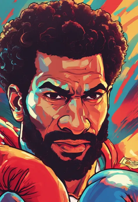 Portrait of Footballer Mohamed Salah