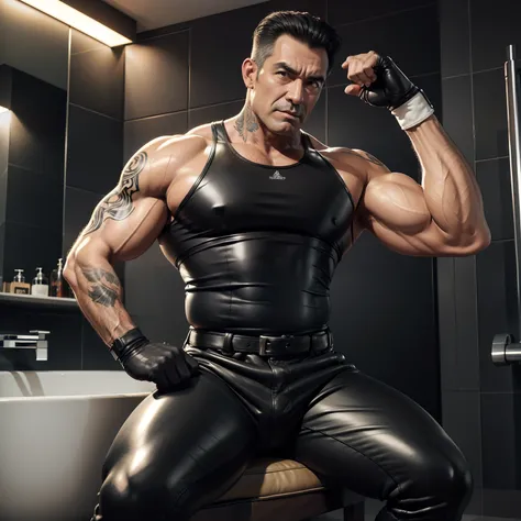 50 years old,daddy,tattoo,tight leather trousers men,k hd,in the bathroom,big muscle,black hair,asia face,masculine,strong man,the boss is,handsome,sex,leather gloves,lecherous dad,look straight ahead,dad is handsome,dad is ,dad is sex dad,Dad groaned,Dad ...