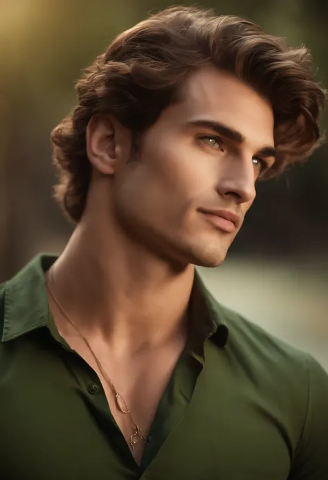 (best quality,highres:1.2), (realistic:1.37),(handsome,attractive) boy,green shirt,green eyes, detailed facial features,distinctive jawline,,confident expression,shiny hair,perfectly arched eyebrows,smooth skin,piercing gaze,strong arms,dressed in trendy a...