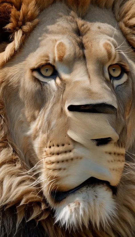 (Best quality,4K,8k,high resolucion,Masterpiece:1.2),Ultra-detailed,(Realstic,photoreallistic,photo-realistic:1.37), lion