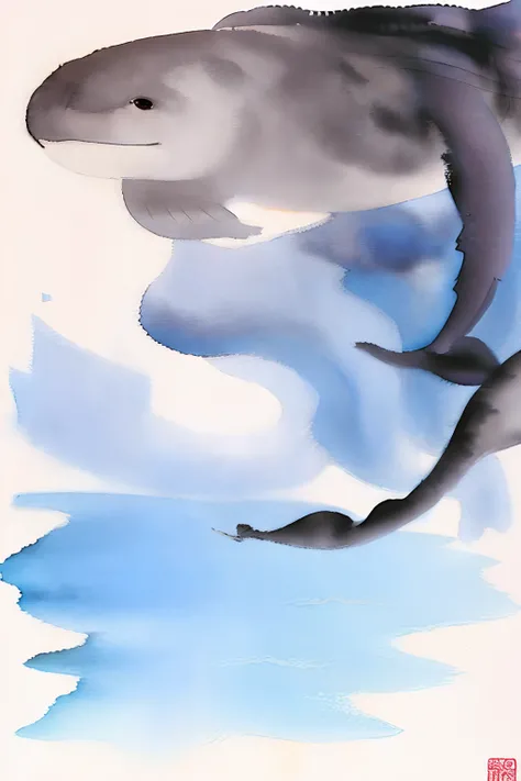 watercolour
Whale