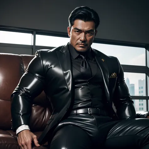 50 years old,daddy,shiny suit ,Dad sat on sofa,k hd,in the office,big muscle, gay ,black hair,asia face,masculine,strong man,the boss is,handsome,sex,leather gloves,lecherous dad,look straight ahead,dad is handsome,dad is handsome ,dad is horny dad