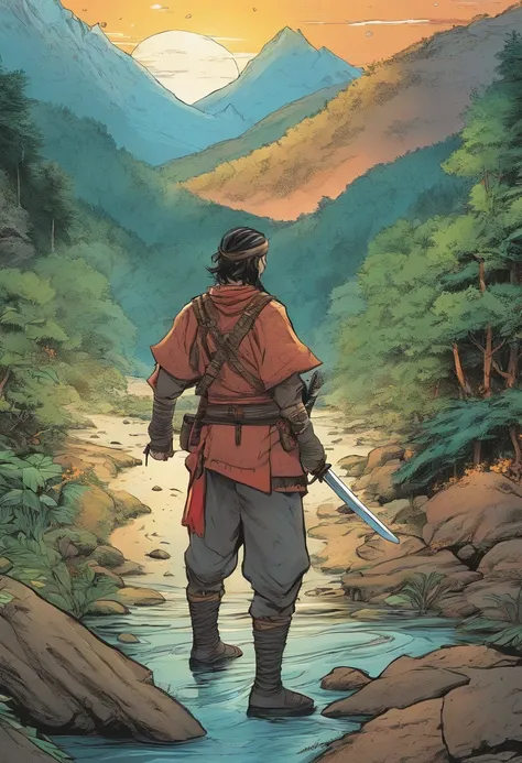 Armed with his trusty ninja sword and a bag of shining stars, Kiko has traversed dense forests, crossed turbulent rivers, and climbed towering mountains. VARIOUS IMAGES CORRESPONDING TO THESE IMAGES